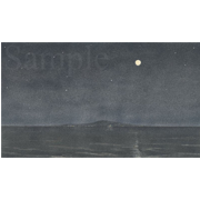 埋もれた牧場《色鉛筆》(36cm×24cm)離島《色鉛筆》(31cm×18cm)なんとなく夜に船で向かう離島の灯りをイメージしました。