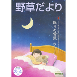 月刊「野草だより」2017年3-4月号（（有）野草酵素発行）　色鉛筆(30.3cm×21.6cm)