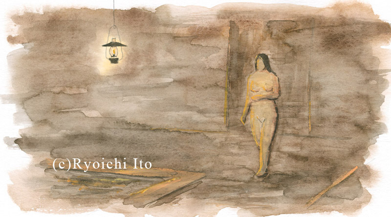 夏目漱石　絵本　草枕　透明水彩 | 下北沢イラスト制作所　手描きのイラスト　いとう良一