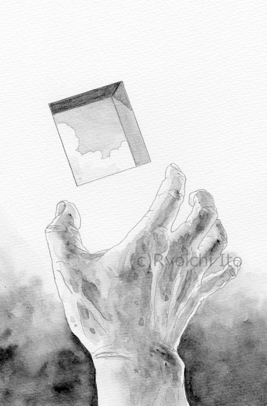 「ある高齢者の豊かな生活　12」　安田衣央　イラスト　透明水彩　集英社　青春と読書
