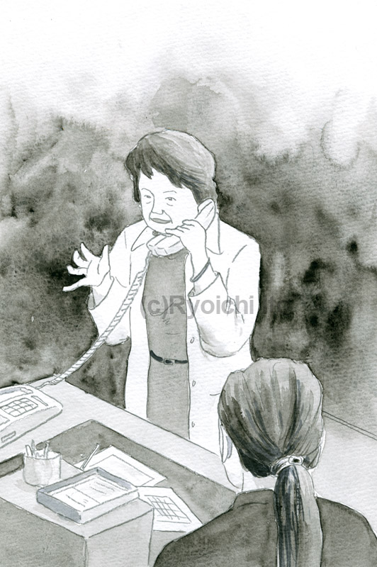「ある高齢者の豊かな生活　8」　安田衣央　イラスト　透明水彩　集英社　青春と読書