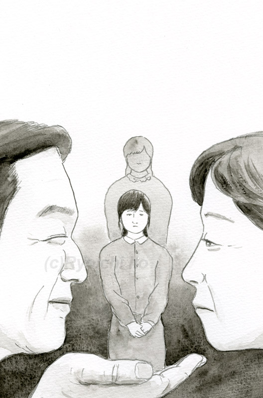 「ある高齢者の豊かな生活　9」　安田衣央　イラスト　透明水彩　集英社　青春と読書
