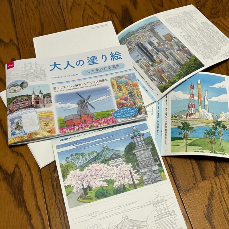 ダイソー大人の塗り絵